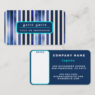 Zomer Populair Navy Blue Boat Stripes Collectie Visitekaartje