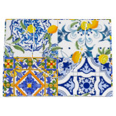 Zomer, Portugese tegels, citrusvruchten, citroenen Groot Cadeauzakje (Voorkant)