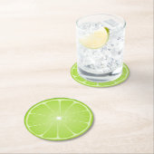 Zomer Proost: Fun Limoen Ronde Kartonnen Onderzetter (Insitu)