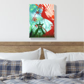 Zomer Psytrance Festival Kunst Canvas Afdruk (Insitu (Slaapkamer))