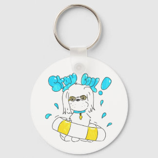 Zomer Puppy Sleutelhanger