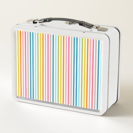 Zomer Rainbow Stripes Monogram Script (Achterkant)