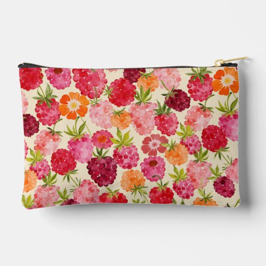 Zomer Raspberry Waterverf Coquette Etui (Achterkant)