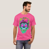 Zomer Rave Edm Monkey DJ Psychedelic Festival T-shirt (Voorkant volledig)