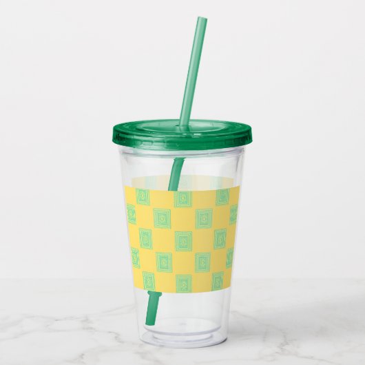 Zomer-Ready Acryl Tumbler – 16 oz Acryl Drinkbeker (Achterkant)