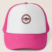 Zomer Red Plaid Star Trucker Pet (Voorkant)