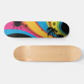 Zomer regenboogpalm elk skateboard (Horizontaal)