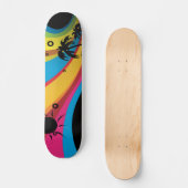 Zomer regenboogpalm elk skateboard (Voorkant)