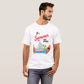 Zomer Reis Tijd Strandgolven Vakantie Oceaan T-shirt (Voorkant volledig)