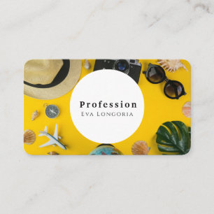 Zomer Reizende Strand Vakantie Reis Visitekaartje