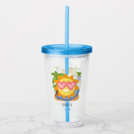 Zomer Relaxing Vakantie Zon Acryl Drinkbeker