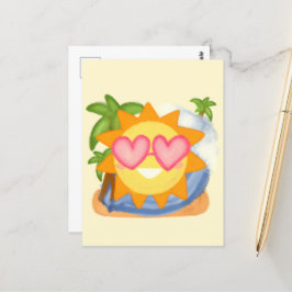Zomer Relaxing Vakantie Zon Briefkaart