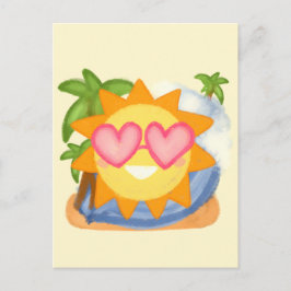 Zomer Relaxing Vakantie Zon Briefkaart