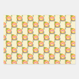 Zomer Relaxing Vakantie Zon Inpakpapier Vel