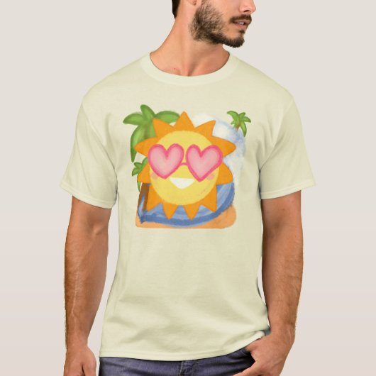 Zomer Relaxing Vakantie Zon T-shirt (Voorkant)