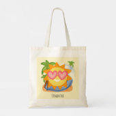 Zomer Relaxing Vakantie Zon Tote Bag (Achterkant)