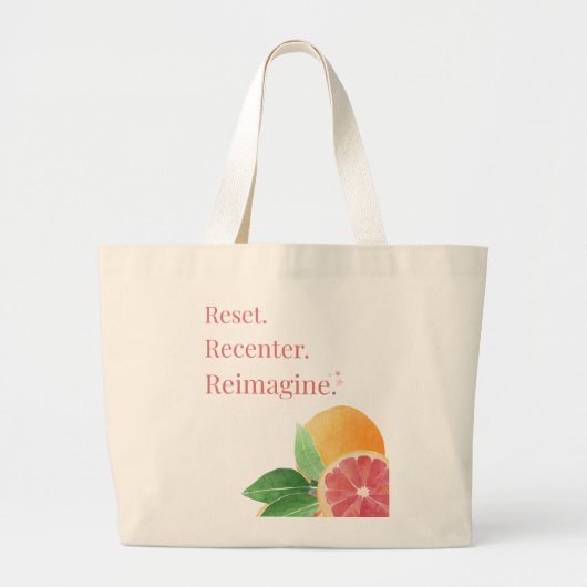 Zomer Reset Grote Tote Bag (Voorkant)