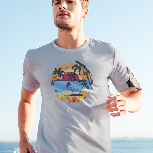 Zomer Retro Design Stijl T-shirt