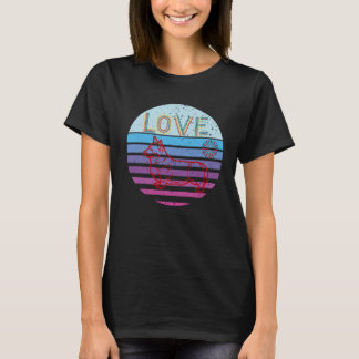Zomer Retro Gestreepte Vrouwen & Kinder Kleding T-shirt