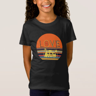 Zomer Retro Gestreepte Vrouwen & Kinder Kleding T-shirt
