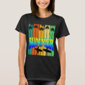 ZOMER RETRO PALMBOMEN T-SHIRT (Voorkant)