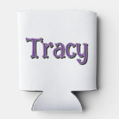 Zomer retro zonsondergang palmboom gepersonaliseer blikjeskoeler (Achterkant)