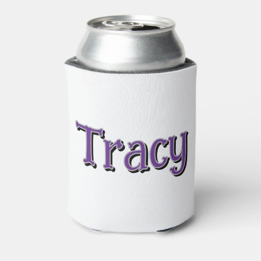 Zomer retro zonsondergang palmboom gepersonaliseer blikjeskoeler (Blikje Achterkant)