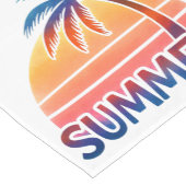 Zomer retro zonsondergang palmboom korte tafelloper (Hoek)