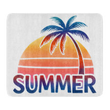 Zomer retro zonsondergang palmboom