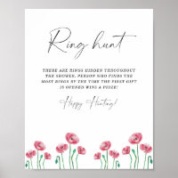 Zomer ring jacht bruidsfeest spel poster