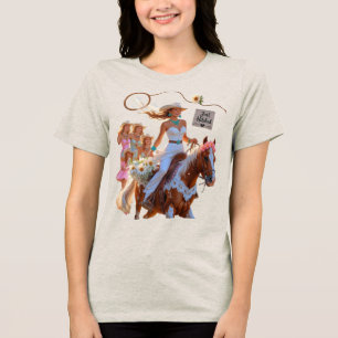 Zomer Rit naar Eeuwigheid – Cowgirl Trouw Bliss Tri-Blend Shirt