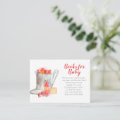 Zomer rivierkreeften kookboeken voor baby kaart (Staand voorkant)