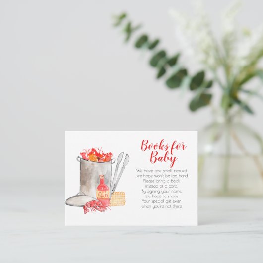 Zomer rivierkreeften kookboeken voor baby kaart (Staand voorkant)