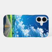 Zomer Road Trip Adventure iPhone 16 Hoesje (Achterkant horizontaal)