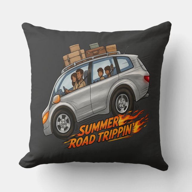 Zomer Roadtrippen Kussen (Voorkant)