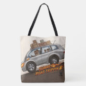 Zomer Roadtrippen Tote Bag (Achterkant)