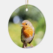 Zomer Robin Keramisch Ornament (Links)