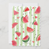 Zomer rode Watermeloen, Een in een meloen 1e Verja Kaart (Achterkant)