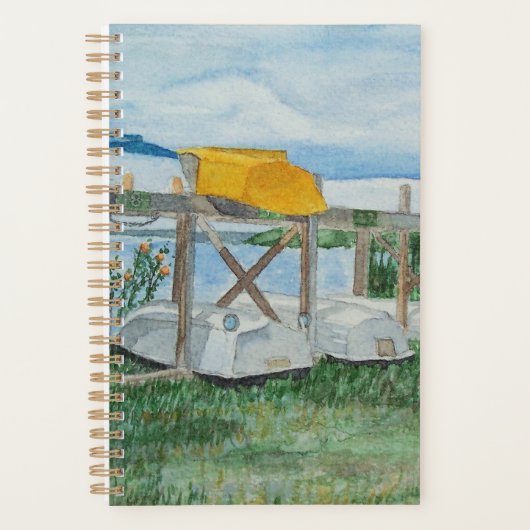 Zomer Roeiboten Aquarel Planner (Voorkant)