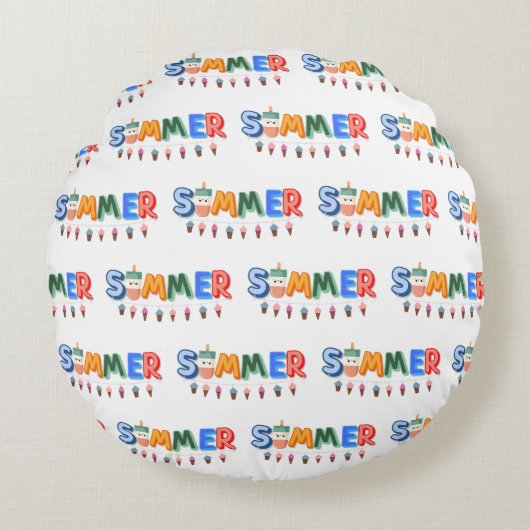 zomer rond kussen (Voorkant)