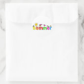 zomer ronde sticker (Tas)