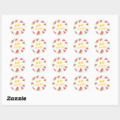zomer ronde sticker (Vel)