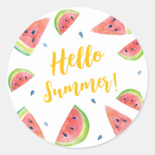 zomer ronde sticker