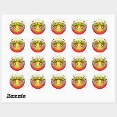 zomer ronde sticker (Vel)