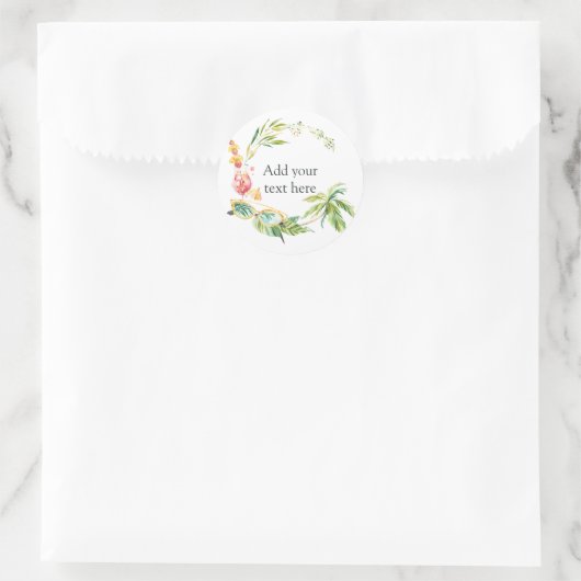 Zomer Ronde Sticker (Tas)