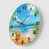 Zomer Ronde Wandklok (Hoek)