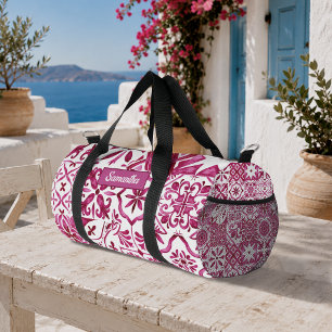 Zomer Rood Majolica Siciliaans Mediterraan Plunjezak