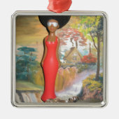  zomer Rood.png Metalen Ornament (Voorkant)