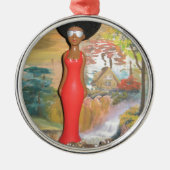  zomer Rood.png Metalen Ornament (Voorkant)