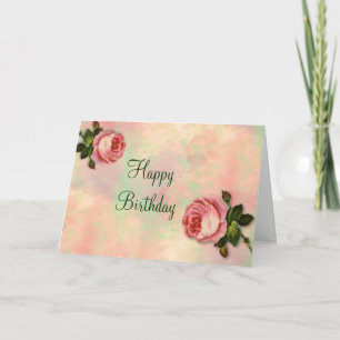 Zomer Roos Birthday Kaart